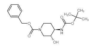 (3R,4r)-苄基 4-(叔丁氧基羰基氨基)-3-羟基哌啶-1-羧酸