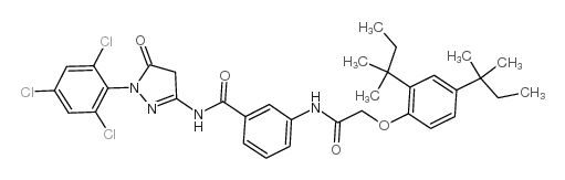 1-(2,4,6-三氯苯基)-3-[3-(2,4-二特戊基苯氧基)乙酰胺基]苯甲酰胺基-5-吡唑酮
