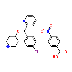4-[(4-氯苯基)-2-吡啶基甲氧基]哌啶对硝基苯甲酸盐