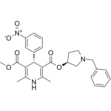 (4S)-2,6-二甲基-4-(间硝基苯基)-1,4-二氢吡啶-3,5-二羧酸 (3S)-1-苄基-3-吡咯烷基-甲基酯