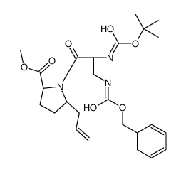 (2S)-5-烯丙基-1-((s)-3-(((苄氧基)羰基)氨基)-2-((叔丁氧基羰基)氨基)丙酰基)吡咯烷-2-羧酸甲酯