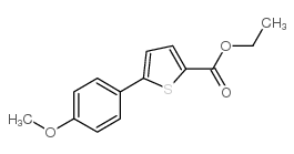 5-(4-甲氧基苯基)噻吩-2-羧酸乙酯 (13858-71-4)