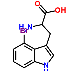2-氨基-3-(4-溴-1H-吲哚-3-基)丙酸 (25796-04-7)