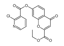 2-(乙氧基羰基)-4-氧代-4H-色烯-7-基 2-氯烟酸酯