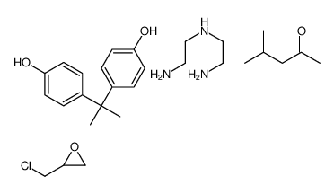 4,4’-(1-甲基亚乙基)二苯酚与环氧氯丙烷的聚合物与N-(2-氨基乙基)-1,2-乙二胺和4-甲基-2-戊酮的反应产物