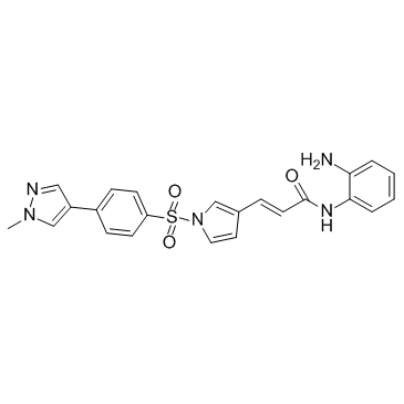 (2E)-N-(2-氨基苯基)-3-[1-[[4-(1-甲基-1H-吡唑-4-基)苯基]磺酰基]-1H-吡咯-3-基]-2-丙烯酰胺