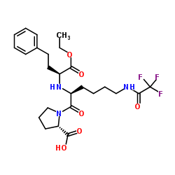 N2-[1-(S)-乙氧羰基-3-苯丙基]-N6-三氟乙酰基-L-赖氨酸-L-脯氨酸 (103300-91-0)