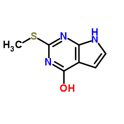 2-甲硫基-4-羟基-7H-吡咯[2，3-d]嘧啶