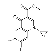 1-环丙基-6,7-二氟-4-氧代-1,4-二氢喹啉-3-羧酸乙酯 (98349-25-8)