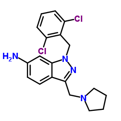 1-(2,6-二氯苄基)-3-吡咯烷-1-甲基-1H-吲唑-6-胺
