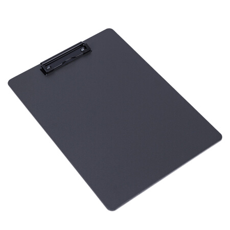 得力(deli)A4书写板夹 金属强力夹塑料文件夹 多功能写字垫板