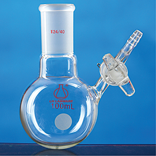 磨口球瓶反应瓶 厚壁 具标准玻璃互换节门 联华玻璃仪器