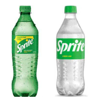 雪碧宣布永久放弃标志性绿瓶，转用透明瓶