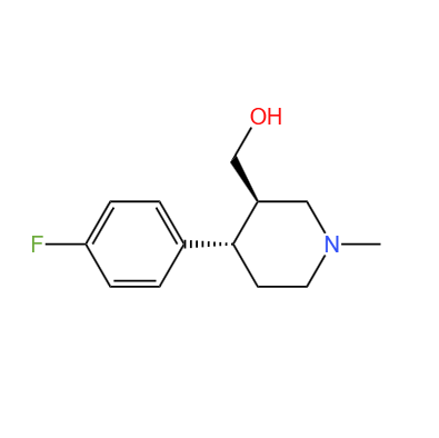 (3R，4S)-4-(4-氟苯基)-3-羟甲基-1-甲基哌啶 ≥95%，≥99%e.e.
