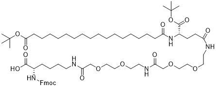 (3S,30S)-3-羧基-30-(叔丁氧羰基)- 9,18,27,32-四氧代-11,14,20,23-四氧杂-2,8,17,26,31-五氮杂四十九烷二酸 49-叔丁酯 1-(9H-芴-9-基甲基)酯